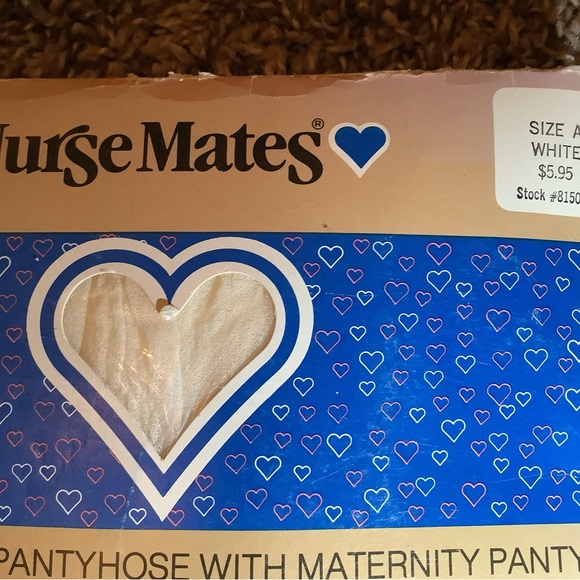 Nurse Mates sheer support maternity pantyhose, color white, size: A - Picture 3 of 12